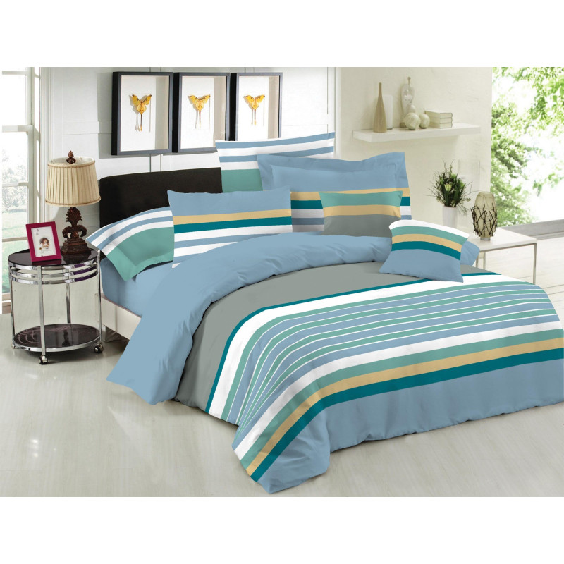 Σετ Σεντόνια Le Blanc Premium Cotton 100% Nevada Blue Υπέρδιπλα 240x270 Σετ Σεντόνια Le Blanc Premium Cotton 100% Nevada Blue Υπέρδιπλα 240x270