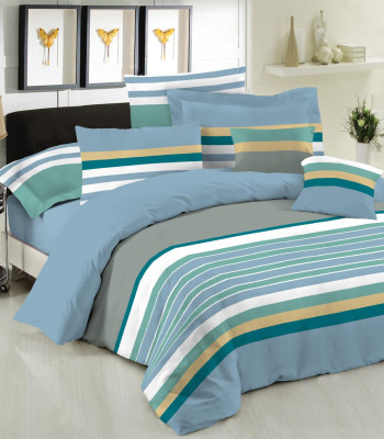 Σετ Πάπλωμα Le Blanc Premium Cotton 100% Nevada Blue Μονό 160x240