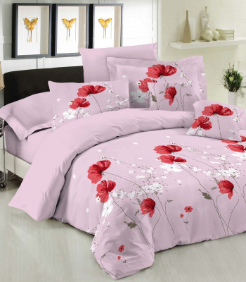 Σετ Κουβερλί Le Blanc Premium Cotton 100% Anemone Pink Υπέρδιπλο 220x240