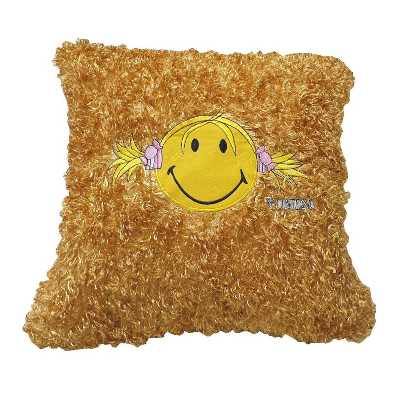 Μαξιλάρι Διακοσμητικό ΚΟΜΒΟΣ 100% Polyester 45x45 Smiley Face Yellow Μαξιλάρι Διακοσμητικό ΚΟΜΒΟΣ 100% Polyester 45x45 Smiley Face Yellow