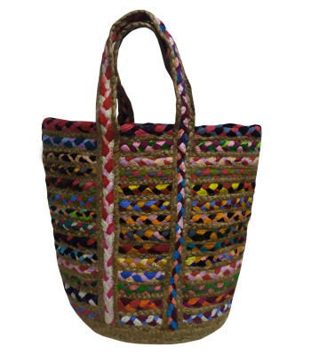 Τσάντα Θαλάσσης ΚΟΜΒΟΣ 100% Γιούτα Multicolor 40x50 - Design 1 Τσάντα Θαλάσσης ΚΟΜΒΟΣ 100% Γιούτα Multicolor 40x50 - Design 1