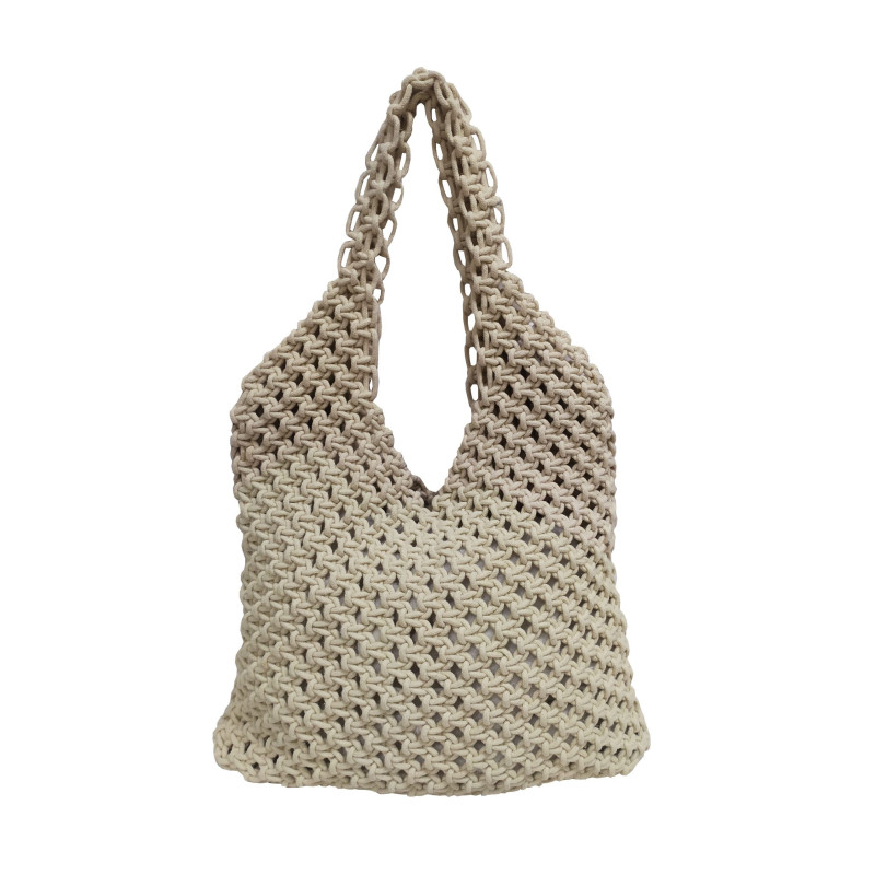 Τσάντα Macrame ΚΟΜΒΟΣ 100% Βαμβάκι Natural Plain 40x35 Τσάντα Macrame ΚΟΜΒΟΣ 100% Βαμβάκι Natural Plain 40x35