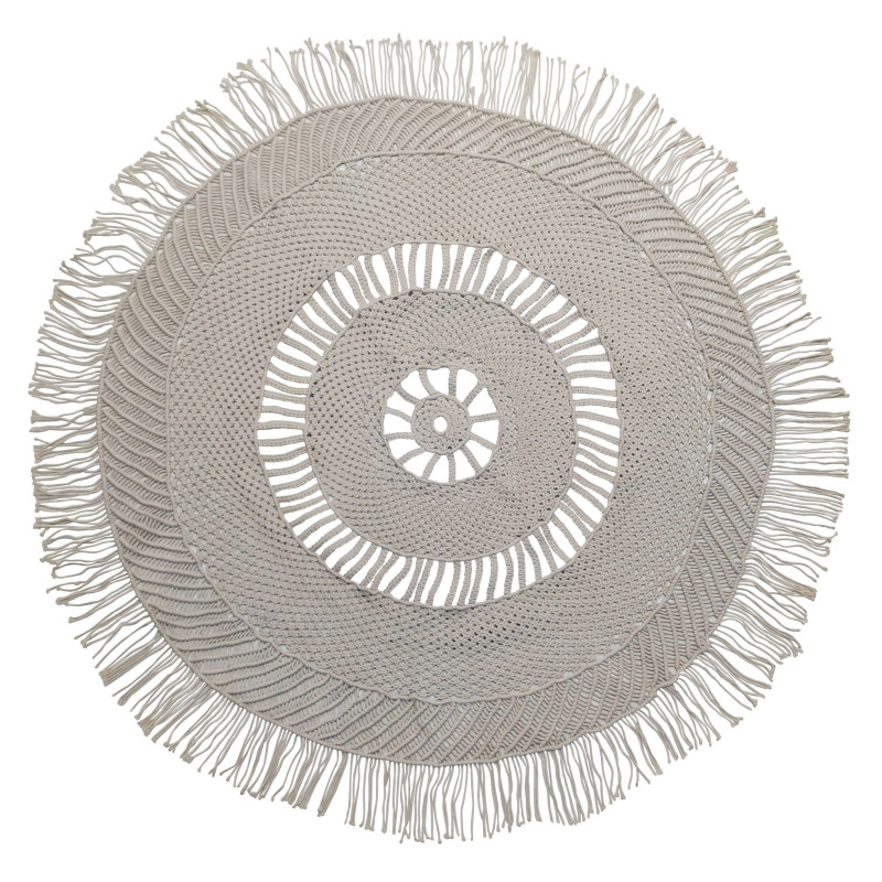 Χαλί Macrame ΚΟΜΒΟΣ Στρογγυλό 100% Cotton Natural Φ150 Χαλί Macrame ΚΟΜΒΟΣ Στρογγυλό 100% Cotton Natural Φ150