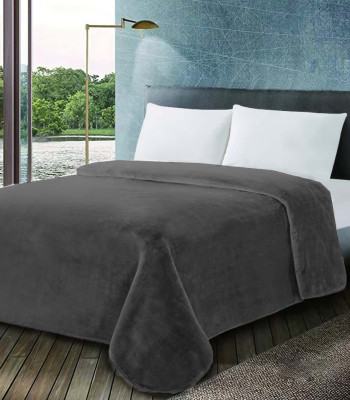 Κουβέρτα ΚΟΜΒΟΣ Βελουτέ 600gr Μονή 160x220 Chateua Grey Κουβέρτα ΚΟΜΒΟΣ Βελουτέ 600gr Μονή 160x220 Chateua Grey