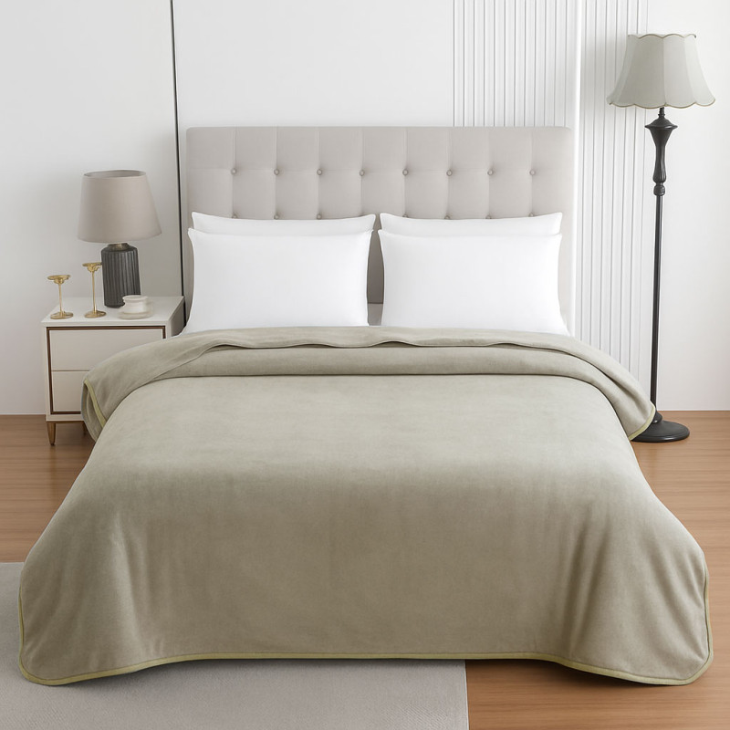 Κουβέρτα Le Blanc Βελουτέ 550gr Υπέρδιπλη 220x240 Elephant Κουβέρτα Le Blanc Βελουτέ 550gr Υπέρδιπλη 220x240 Elephant