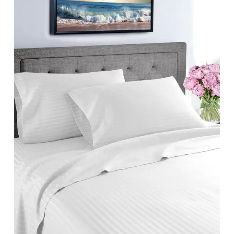 Σετ Σεντόνια ΚΟΜΒΟΣ Satin Stripe TC300 100% Cotton 250x280 Σετ Σεντόνια ΚΟΜΒΟΣ Satin Stripe TC300 100% Cotton 250x280