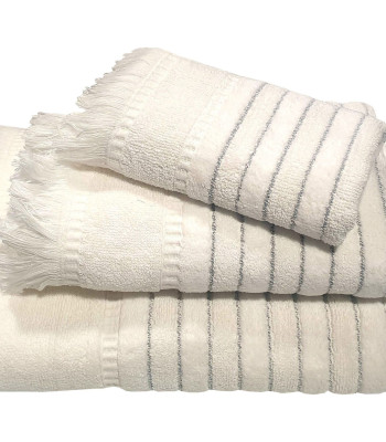 Πετσέτα Le Blanc Πεννιέ Ζακάρ 550gr/m2 PAROS White Χειρός 30x50