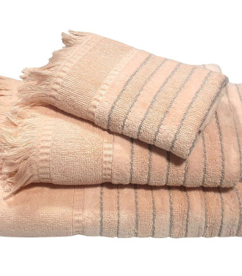 Πετσέτα Le Blanc Πεννιέ Ζακάρ 550gr/m2 PAROS Peach Χειρός 30x50