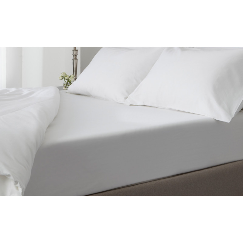 Σετ Σεντόνια ΚΟΜΒΟΣ Satin Plain TC300 100% Cotton 250x280 Λευκο Σετ Σεντόνια ΚΟΜΒΟΣ Satin Plain TC300 100% Cotton 250x280 Λευκο