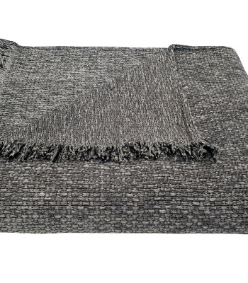 Ριχτάρι ΚΟΜΒΟΣ Σενίλ 1θ 180x180 Ψάθα Light Grey
