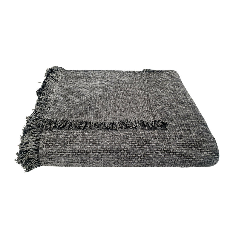 Ριχτάρι ΚΟΜΒΟΣ Σενίλ 1θ 180x180 Ψάθα Light Grey