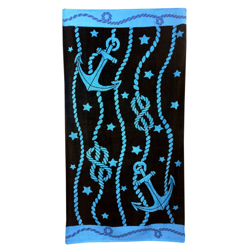 Πετσέτα Θαλάσσης ΚΟΜΒΟΣ Βελουτέ Zakar Design 13 Cotton 100% 85x160
