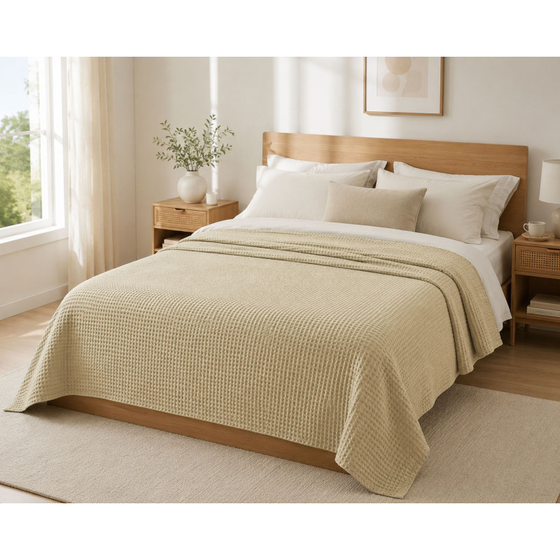 Κουβέρτα Πικέ LeBlanc Reactive Sanforized Cotton 100% Μονή 160x240 Cuppuccino Κουβέρτα Πικέ LeBlanc Reactive Sanforized Cotton 100% Μονή 160x240 Cuppuccino
