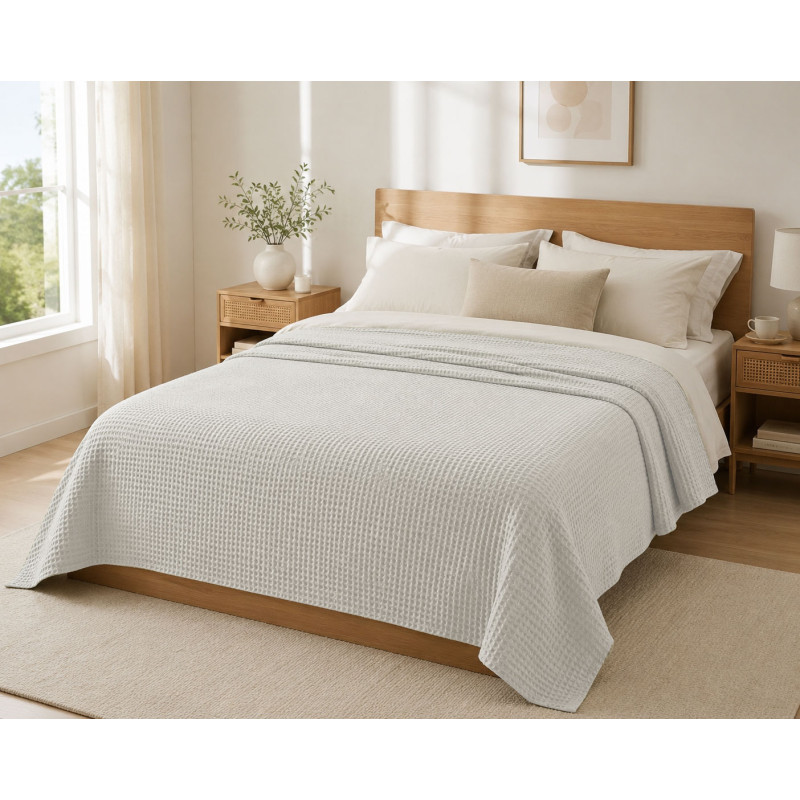 Κουβέρτα Πικέ LeBlanc Reactive Sanforized Cotton 100% Μονή 160x240 White Κουβέρτα Πικέ LeBlanc Reactive Sanforized Cotton 100% Μονή 160x240 White