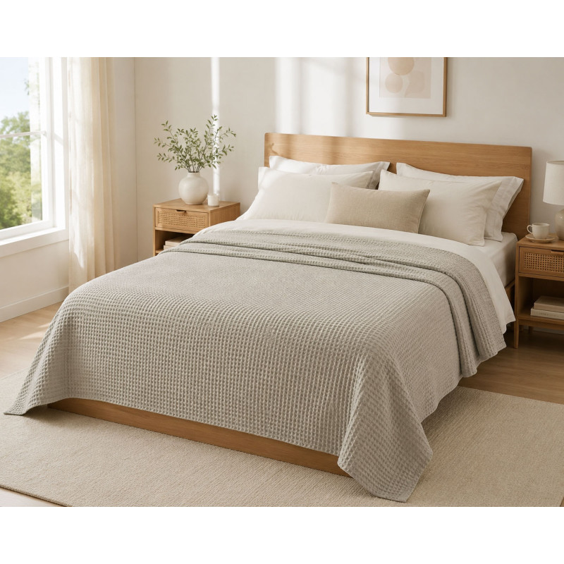 Κουβέρτα Πικέ LeBlanc Reactive Sanforized Cotton 100% Μονή 160x240 Light Grey Κουβέρτα Πικέ LeBlanc Reactive Sanforized Cotton 100% Μονή 160x240 Light Grey