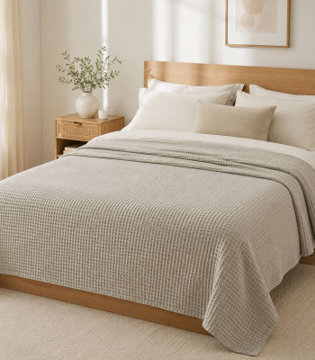 Κουβέρτα Πικέ LeBlanc Reactive Sanforized Cotton 100% Υπέρδιπλη 230x250 Light Grey Κουβέρτα Πικέ LeBlanc Reactive Sanforized Cotton 100% Υπέρδιπλη 230x250 Light Grey