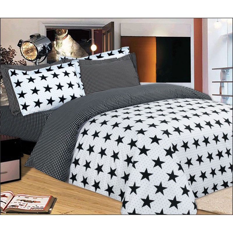 Σετ Πάπλωμα Le Blanc Premium Υπέρδιπλο Star Oxford 220x240