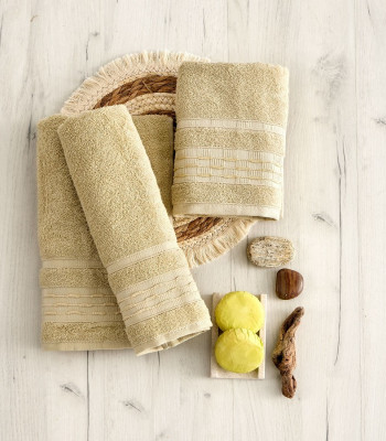 ΠΕΤΣΕΤΑ ΜΠΑΝΙΟΥ 70x140cm EVELYN BEIGE