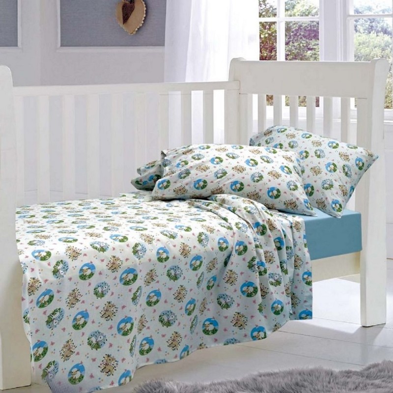 ΣΕΤ ΣΕΝΤΟΝΙΑ BEBE ΕΜΠΡΙΜΕ 120X160 - ELVIN BLUE
