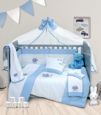 ΣΕΤ ΣΕΝΤ. BEBE ΚΕΝΤ. 120X170 /MY BABY CARS BLUE