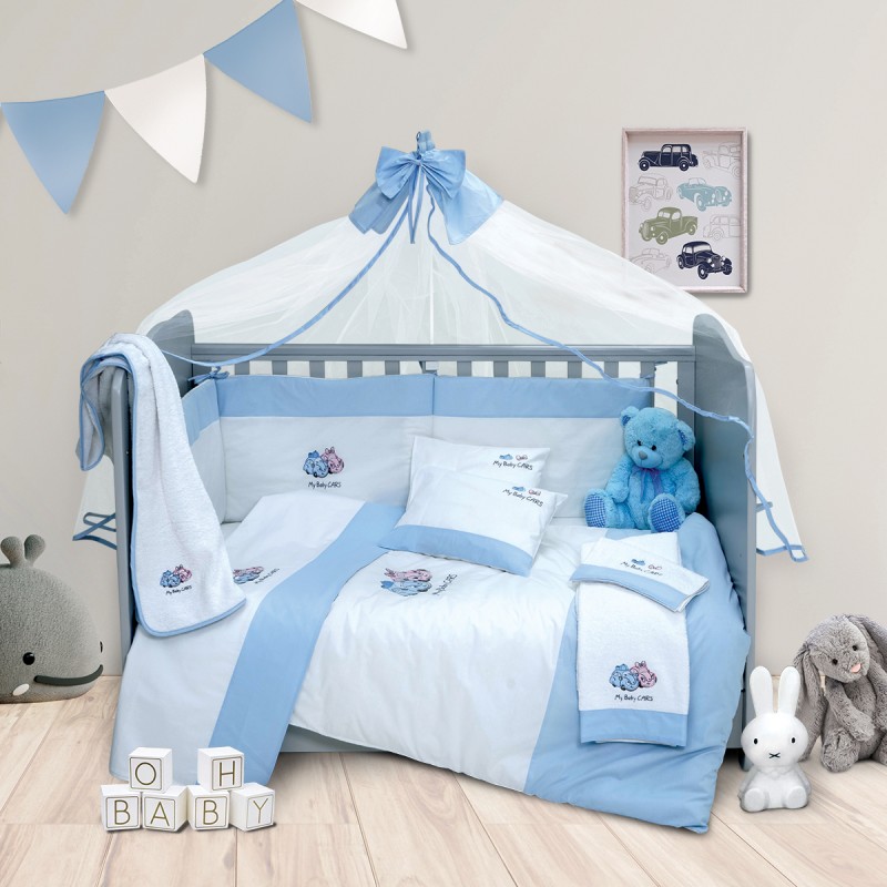 ΣΕΤ ΣΕΝΤ. BEBE ΚΕΝΤ. 120X170 /MY BABY CARS BLUE