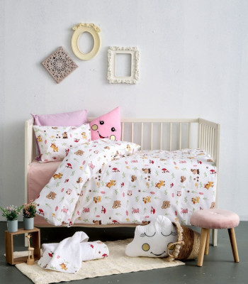ΣΕΤ ΣΕΝΤONIA  BEBE  75Χ110  ΛΙΚΝΟΥ - ALFIE PINK