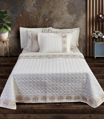 ΣΕΤ ΚΟΥΒΕΡΛΙ ΓΙΓΑΣ 240X260 +2 ΜΑΞ/ΚΕΣ-OXFORD-CORAL GREY