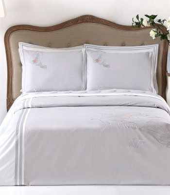 ΣΕΤ ΠΑΠΛΩΜΑΤΟΘΗΚΗ  230Χ250 +2 ΜΑΞ/ΚΕΣ OXFORD-ROSSA GREY