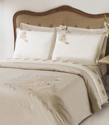 ΣΕΤ ΠΑΠΛΩΜΑΤΟΘΗΚΗ  230Χ250 +2 ΜΑΞ/ΚΕΣ OXFORD-ROSSA CREAM