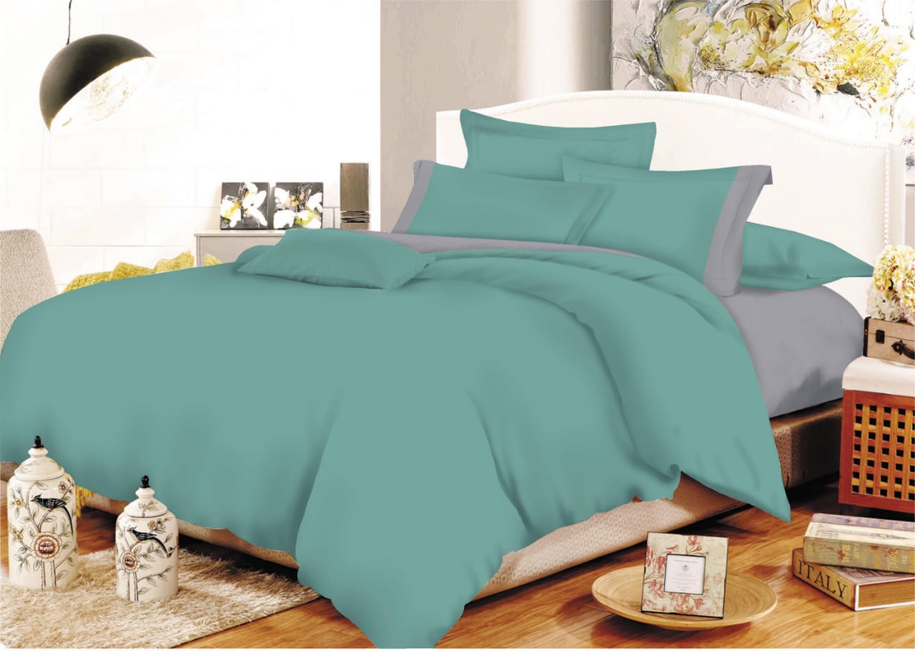 Σετ Σεντόνια ΚΟΜΒΟΣ Cotton Line Petrol - Grey Μονόχρωμα με Φάσα Μονά με λάστιχο 100x200+20 Σετ Σεντόνια ΚΟΜΒΟΣ Cotton Line Petrol - Grey Μονόχρωμα με Φάσα Μονά με λάστιχο 100x200+20