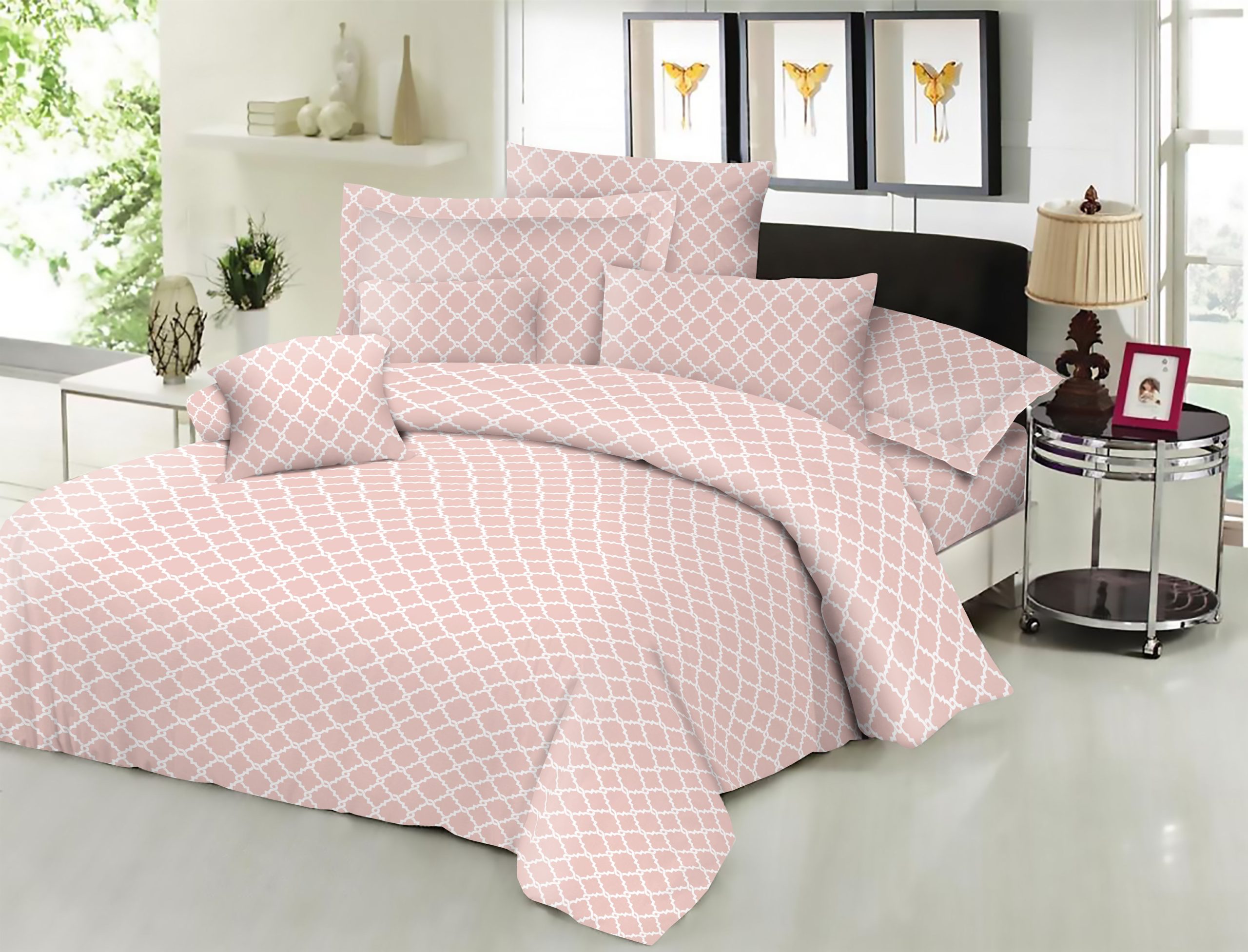 Ζεύγος μαξιλαροθήκες ΚΟΜΒΟΣ Cotton Line Printed Montana Peach 50x70 Ζεύγος μαξιλαροθήκες ΚΟΜΒΟΣ Cotton Line Printed Montana Peach 50x70