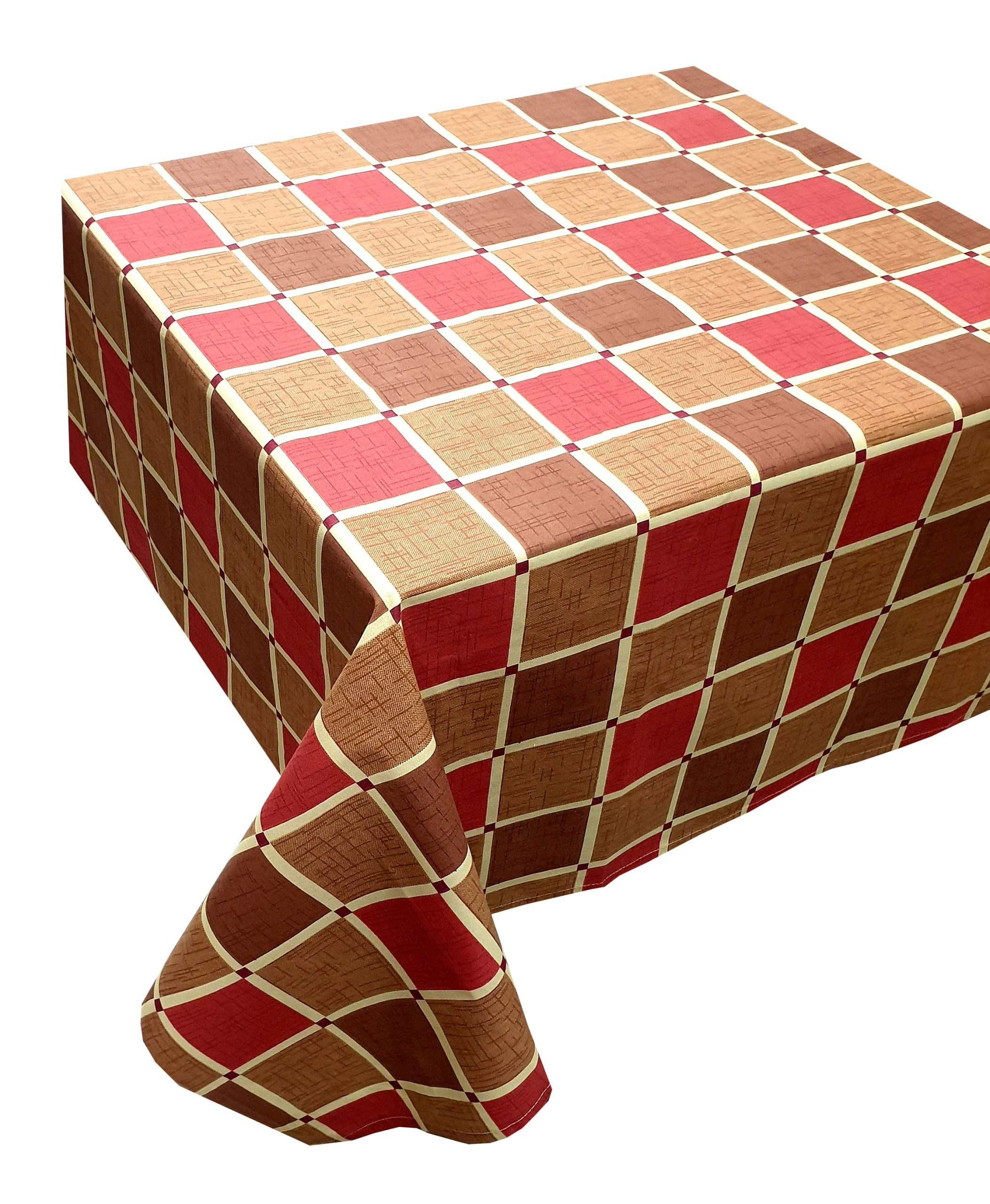 Τραπεζομάντηλο ΚΟΜΒΟΣ Καρό Polycotton Design-2 Red 140x220 Τραπεζομάντηλο ΚΟΜΒΟΣ Καρό Polycotton Design-2 Red 140x220