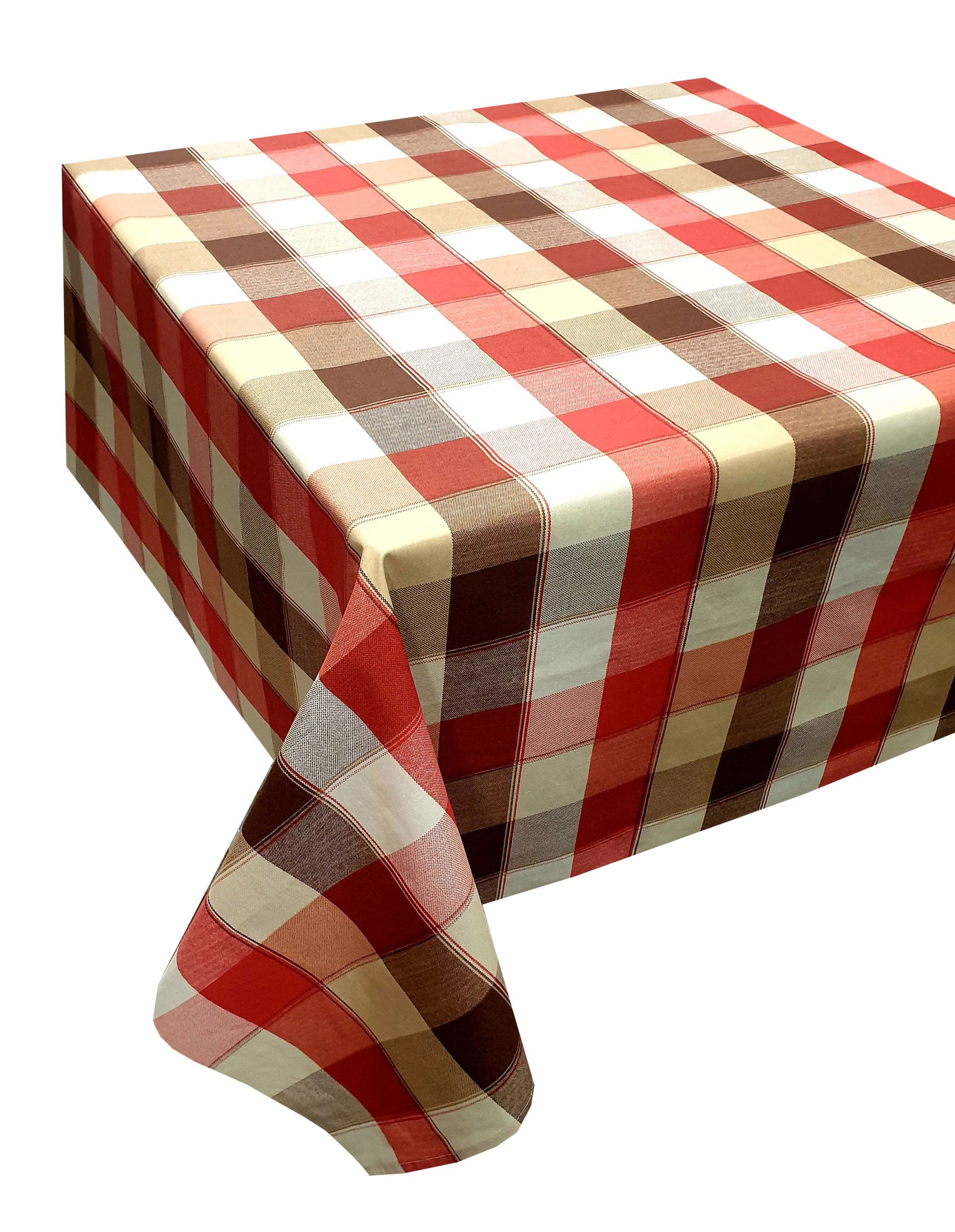 Τραπεζομάντηλο ΚΟΜΒΟΣ Καρό Polycotton Design-3 Red 140x220 Τραπεζομάντηλο ΚΟΜΒΟΣ Καρό Polycotton Design-3 Red 140x220