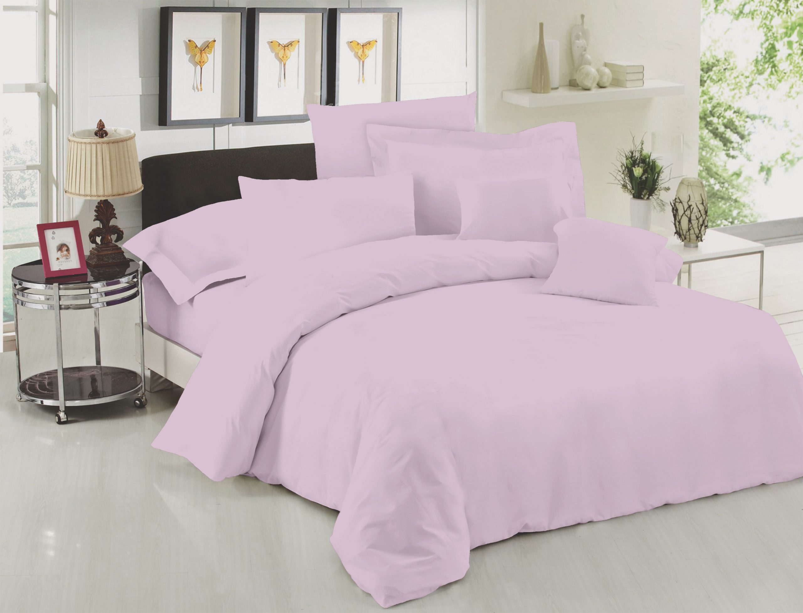 Σετ Σεντόνια Le Blanc Premium Cotton 100% Light Lilac Μονά με λάστιχο 100x200+33 Σετ Σεντόνια Le Blanc Premium Cotton 100% Light Lilac Μονά με λάστιχο 100x200+33