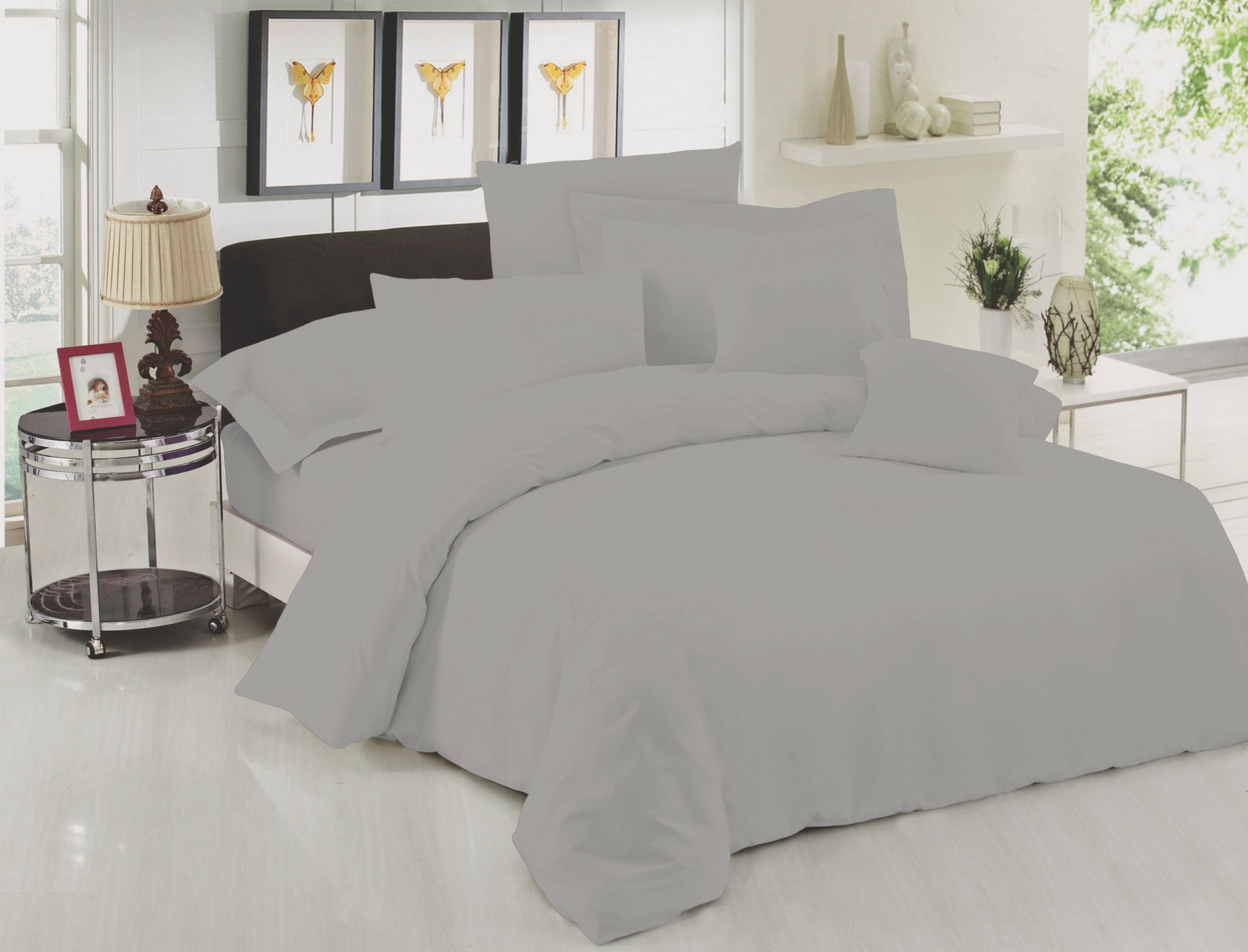 Σετ Σεντόνια Le Blanc Premium Cotton 100% Dark Grey Μονά με λάστιχο 100x200+33 Σετ Σεντόνια Le Blanc Premium Cotton 100% Dark Grey Μονά με λάστιχο 100x200+33