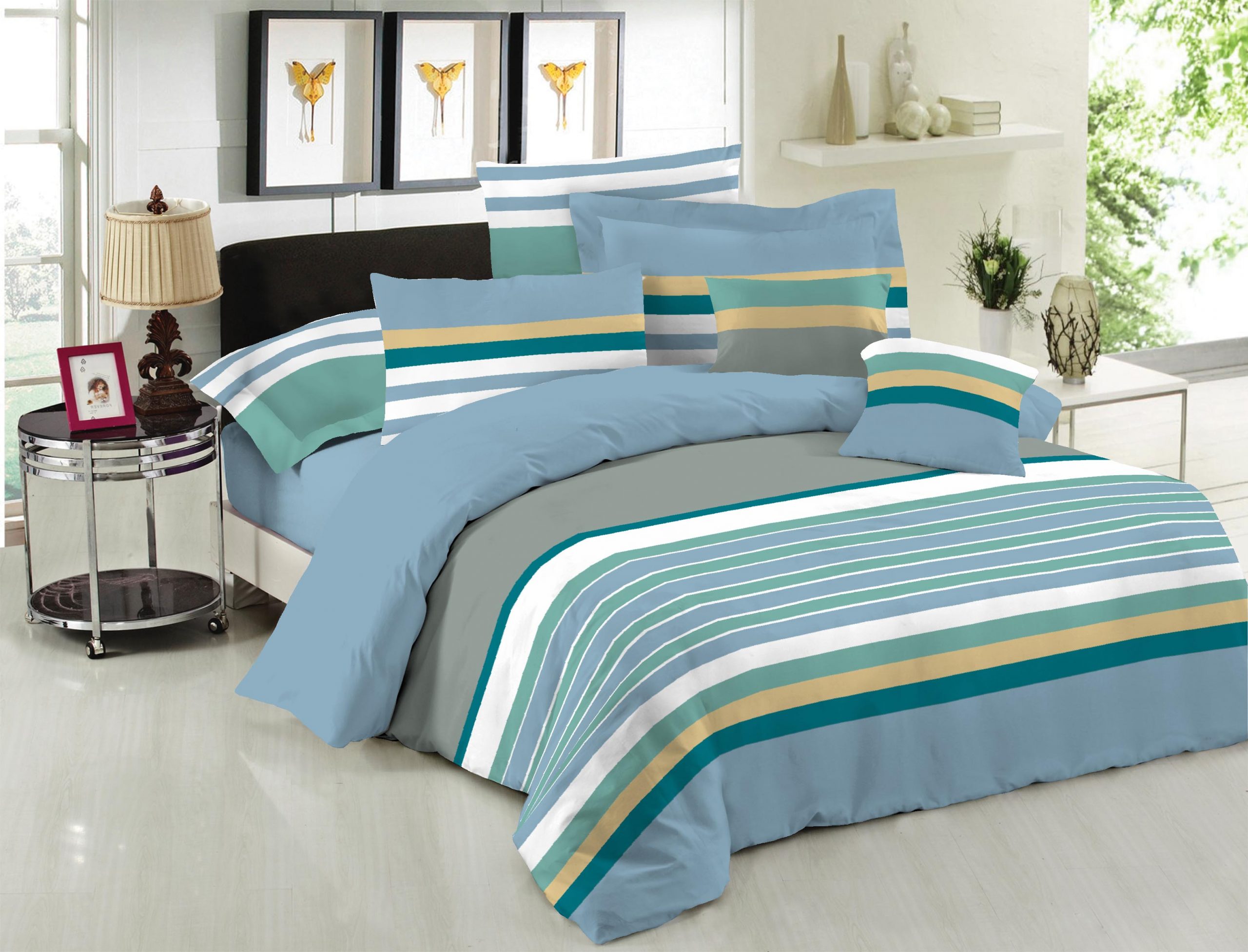 Σετ Πάπλωμα Le Blanc Premium Cotton 100% Nevada Blue Μονό 160x240 Σετ Πάπλωμα Le Blanc Premium Cotton 100% Nevada Blue Μονό 160x240