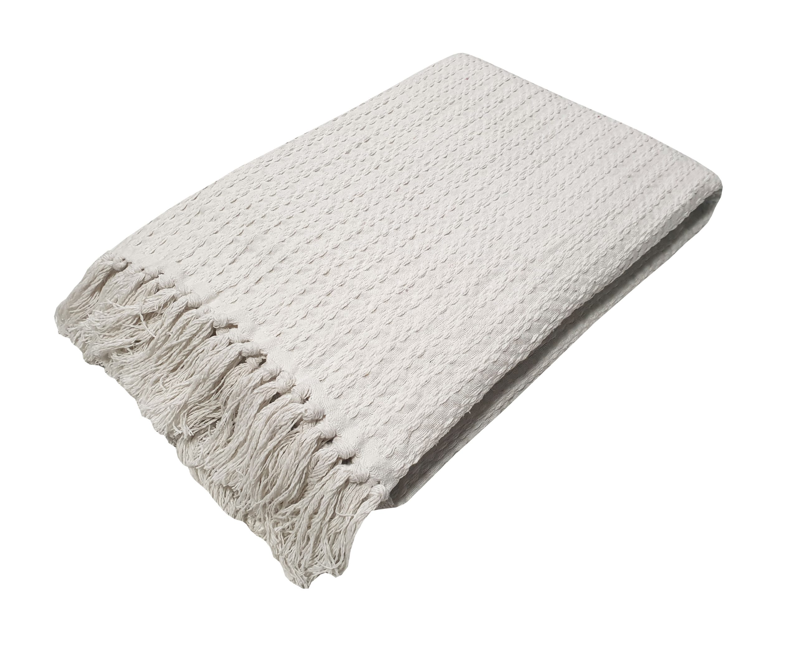 Ριχτάρι Υφαντό ΚΟΜΒΟΣ Βαμβακερό Ινδίας 3Θ White - White 180x300 Ριχτάρι Υφαντό ΚΟΜΒΟΣ Βαμβακερό Ινδίας 3Θ White - White 180x300