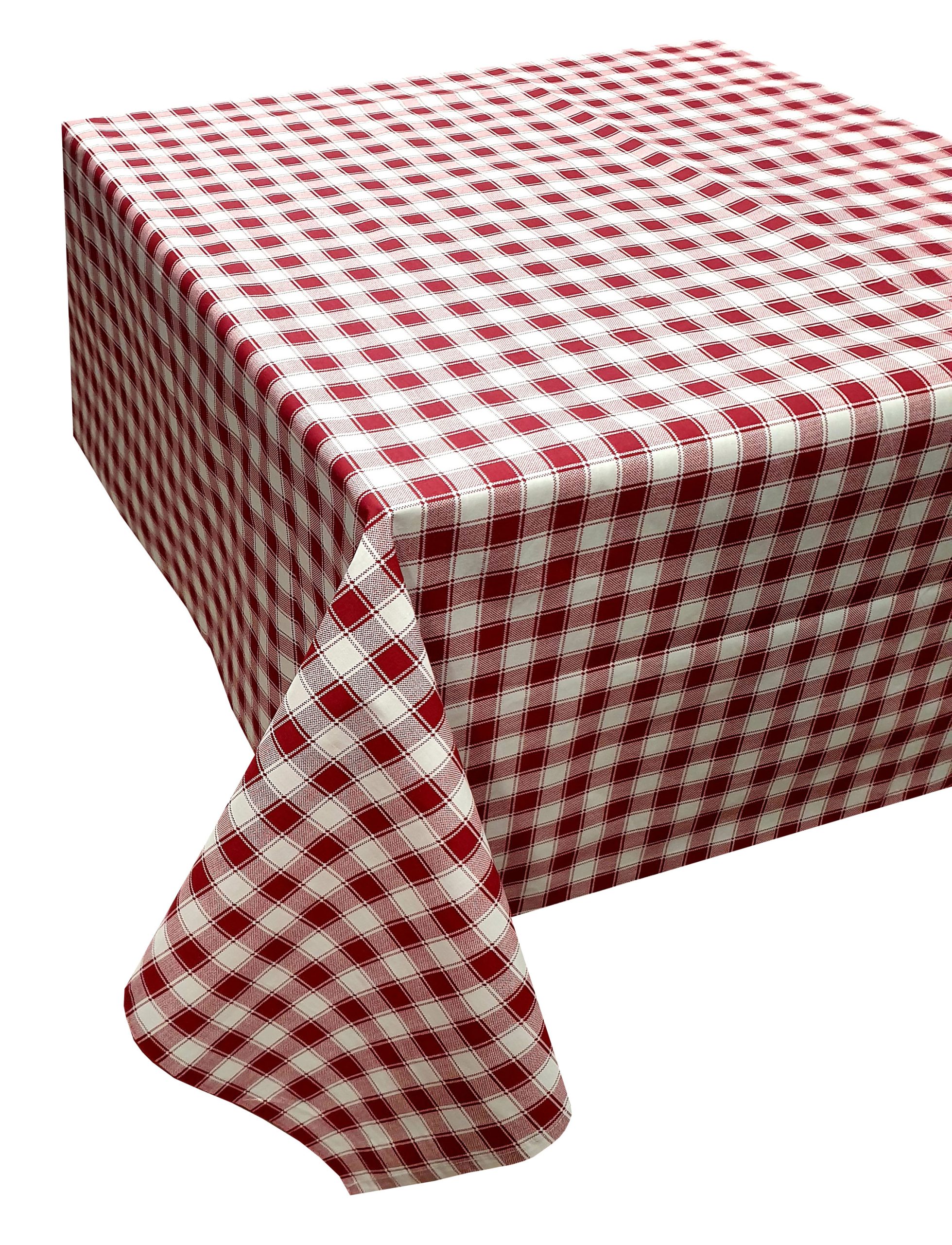 Τραπεζομάντηλο ΚΟΜΒΟΣ Καρό Polycotton Design-1 Red 140x140 Τραπεζομάντηλο ΚΟΜΒΟΣ Καρό Polycotton Design-1 Red 140x140