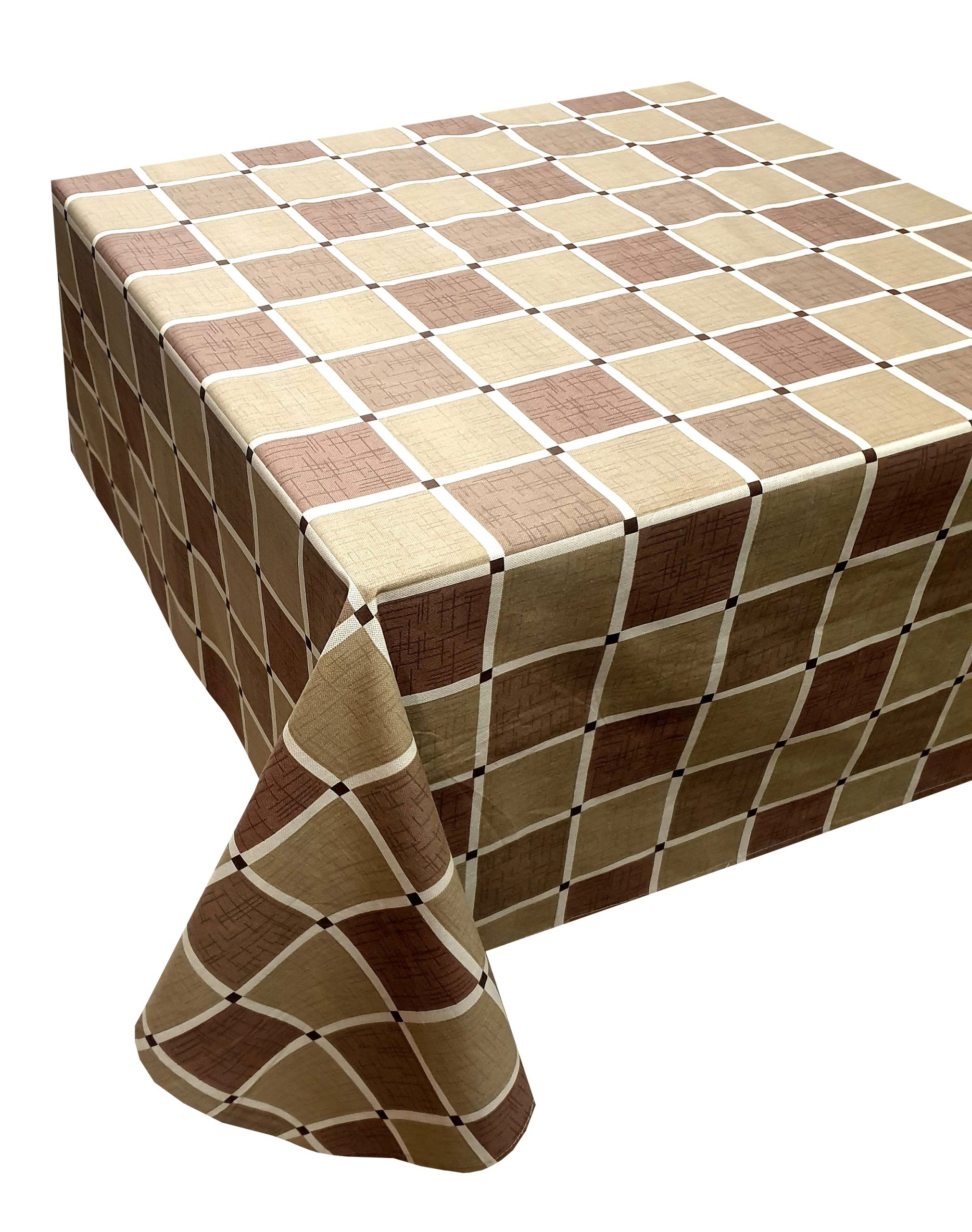 Τραπεζομάντηλο ΚΟΜΒΟΣ Καρό Polycotton Design-2 Olive 140x140 Τραπεζομάντηλο ΚΟΜΒΟΣ Καρό Polycotton Design-2 Olive 140x140